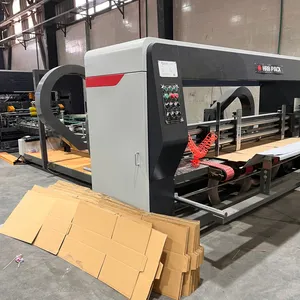 Automatic Counting Function Add Folder Gluer Stitcher Machine for Corrugated Carton Box Making