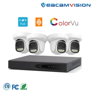 4MP Poe Camera Video Surveillance System Network Video 4K HDD Recorder