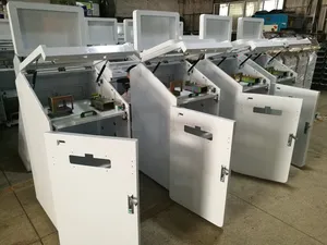 Customizable Network Cabinet with Integrated Cable Channels for Easy Routing