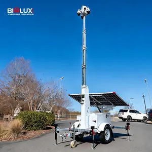 Mobile Solar Powered Monitoring Trailer with CCTV Camera System
