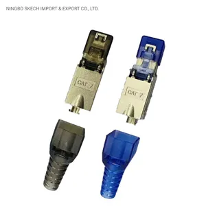 FTP/STP Shielded Modular Plug Toolless RJ45 8p8c Field Connector Network Module Modular Plug CAT6A/Cat7/Cat8