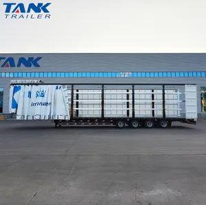 4 Axle Large Capacity Curtain Side Semi Trailer with Easy Loading System