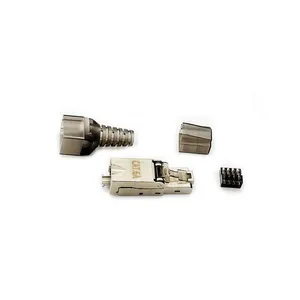 Easy-Install FTP CAT6A 8P8C Shielded Modular Outlet Module