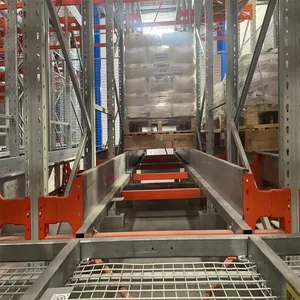 High Speed Automated 4 Way Pallet Shuttle Rack for Smart Supply Chain Warehouse Storage System
