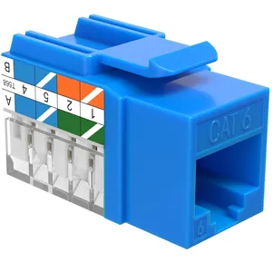 Toolless CAT6 RJ45 Ethernet Modular Keystone Jack