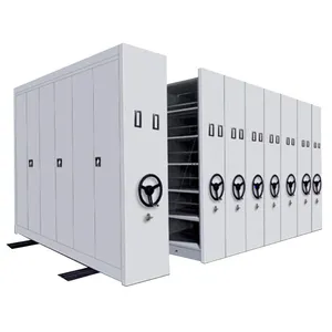 Space Saving Library Shelving Mobile Storage Rack System