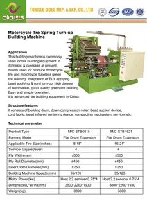 Touch Screen Motorcycle Tyre Building Machine