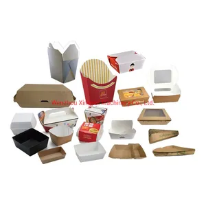 Card Board Box Formating Machine for Fast Food Catron Box with PE Cocated
