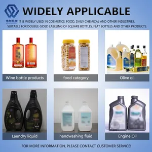 Two Side Labeling Machine Metal Label Embossing Machine Bottle Label Sticker Making Machine