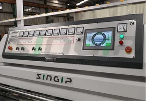 9 Heads Automatic Glass Processing Machine / Glass Edging Machine / Glass Machine with PLC Control System