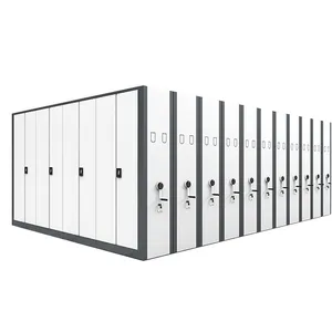 Space Saving Library Shelving Mobile Storage Rack System