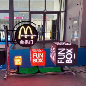 Logo Customized Interactive High Definition Fixed High Refresh Rate High Resolution Commercial Complete LED Dynamic Display Cube