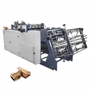 Fully Automatic High Speed Paper Lunch Box Making Machine Paper Food Burger Box Forming Erecting Machine