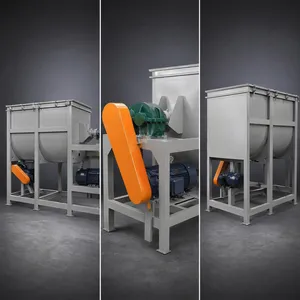 Plastic Powder Horizontal Ribbon Mixer PVC Powder Blending Machine for Plastic Industry