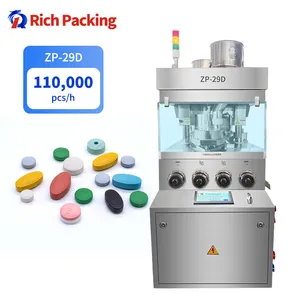Automatic Lozenge Compression Machinery Rotary Making Pills Tablet Press Machine