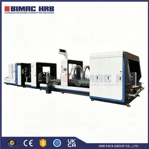 Computerized Servo Feeding Automatic Carton Box Making Folder Gluer Stitcher Machine for E-Commerce Packaging