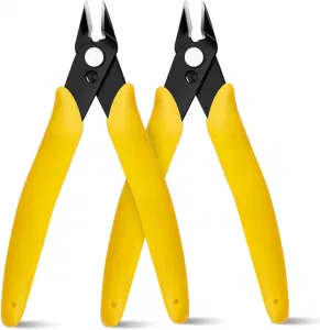 Micro Flush Cutter Sharp Micro Wire Cutter Side Cutter with Internal Spring and Soft PVC Handle