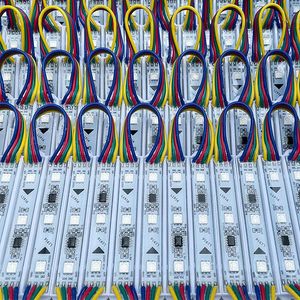 Custom 12V SMD5050 RGB LED Sign Module IP65 3LED for Shop Window Channel Letters Light Box