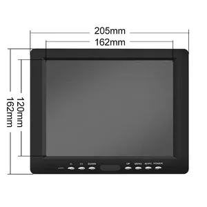 8" TFT LCD Touch Car Rear Monitor, Parking Display, Rearview Camera System, Backup CCTV Reversing Monitor