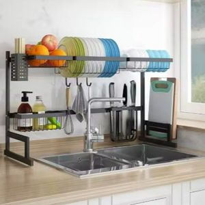 Drying Rack Over Sink Kitchen Storage Shelf Stainless Steel Rack