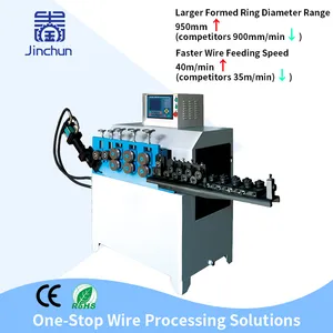 Factory Direct Sale Fully Automatic CNC Wire Ring Making Machine Bending Machinery for Spring Forming