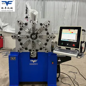 Custom Edition CNC Camless Forming Machine Mechanical Torsion Spring Machine Flat Flex Wire Forming Machine Radiator Fin Spring Forming Machine