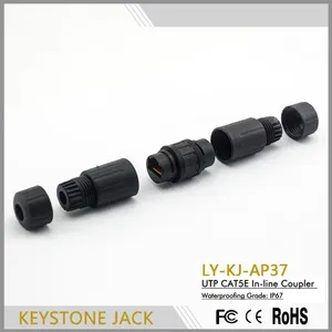 IP67 RJ45 Waterproof inline coupler