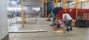 Manual Powder Coating Line with Top Track System