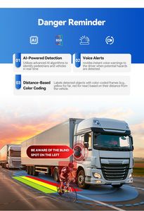 Dustproof Waterproof Vehicle Surveillance Set 10 Inch Multi-View Monitor 6 Camera Bsd Warning Device Custom Shell & Function Available
