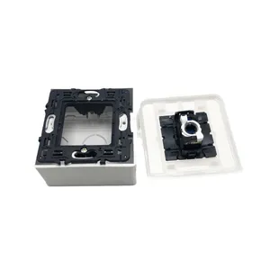 French Type 180&deg; Rotatable Tool-Less Cat6 Keystone Jack Panel Mount Network Module