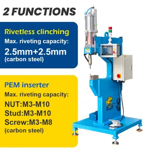 Pneumatic Self Clinching Riveting Machine Fastener Pem Insert Machine