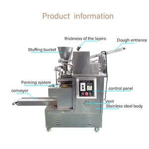 Automatic Wonton Samosa Forming Dumpling Making Machine Spring Roll Ravioli Dumpling Making Machine Chinese Dim Sum Samosa Folding Maker