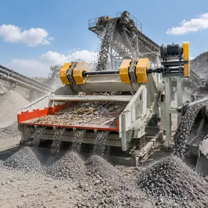 Multi Layer Gradient Banana Screen Stackable Modular Layout Realize Multi Stage Continuous Coarse Medium Fine Aggregate One Pass Grading Processing Machine