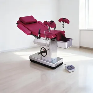 Multi-Function Electric Foot Control Lifting Gas Spring Adjusted Back Section Obstetric Table