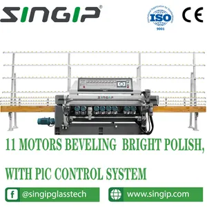 Precision Glass Beveling and Edging Machine with PLC Control System