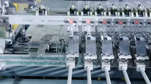 LDT-880 Fully Automatic Bonnell Spring Transfer Production Line Bonnell Spring Coiler Machine Bonnell Spring Assembler Machine