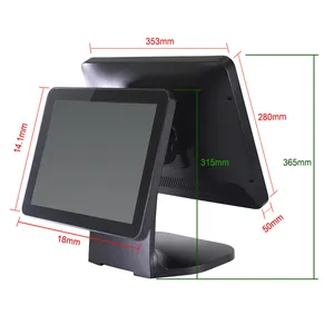 15 Inch Capacitive Touch Flat 12V 5A Computer POS System