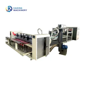 Automatic Closure Box Forming Stitching Machine with Counting Stacking Machine