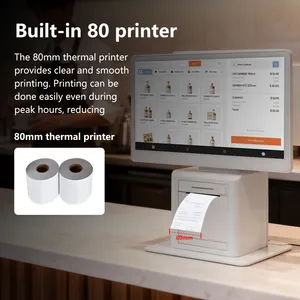 Touch Screen All in One POS System Machine Supermarket Checkout Cash Register POS System