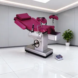 Multi-Function Electric Foot Control Lifting Gas Spring Adjusted Back Section Obstetric Table