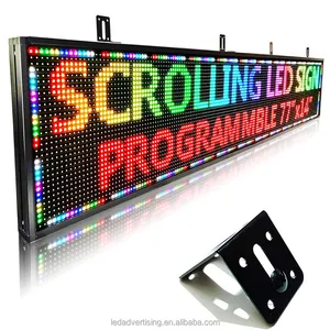LED-Anzeige mit WiFi+USB P10 RGB-Farbschild Außen Innen LED-Nachrichtentafel LED-Werbung programmierbares Lauflichtschild