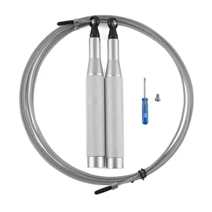 Aluminium Geschwindigkeits Springseil Kabel Stahlseil Ultra Schnelle Kugellager Springseil für Cardio Heimtraining