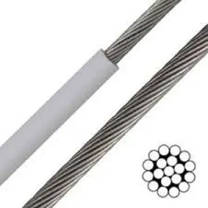 Beschichteter Drahtseil Nylon und PVC beschichtetes Stahldrahtseil