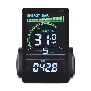 Kompakter Ebike-Computerbildschirm für tägliche Fahrten mit Fahrrad-Odometer LCD-Anzeige
