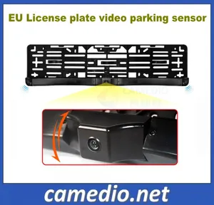 3 in 1 Europäisches Nummernschild Rückansichtskamera Parksensor System