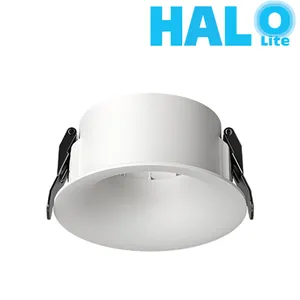 Estilo de Superfície Curvada Circular Halolite MR16 Anel de Face do Módulo com Lâmpada LED Embutida