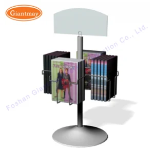 Table Top Metall Drehdraht DVD CD Display Rack