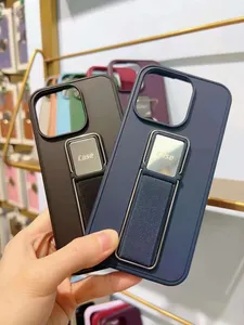 Capa de proteção personalizada para telefone com suporte invisível e múltiplos modelos