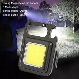 Taschenlicht wiederaufladbare LED Schlüsselanhänger Taschenlampe Mini-Taschenlampe