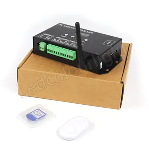Controlador LED DMX RGB Spi com controle por aplicativo WiFi para luzes LED pixeladas